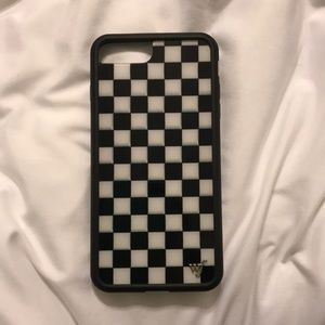 checkered wildflower case